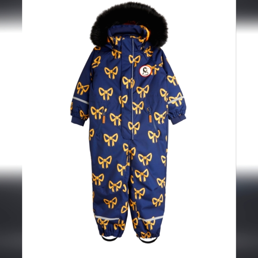 Mini Rodini Kebnekaise Bow overall Size 12month Baby